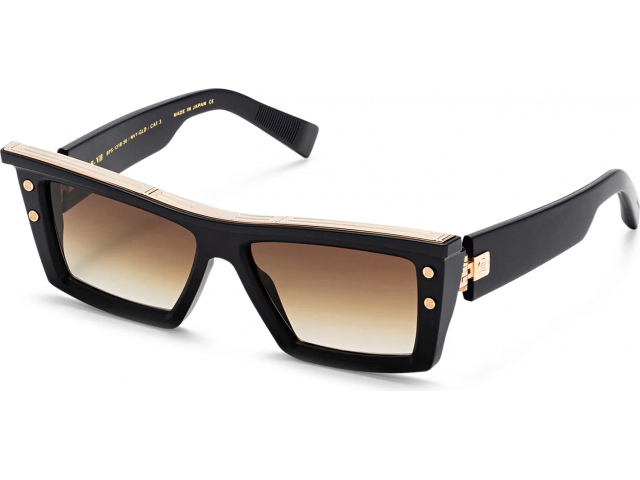 BALMAIN B - VII NVY - GLD,  MATTE NAVY, DARK BROWN TO CLEAR