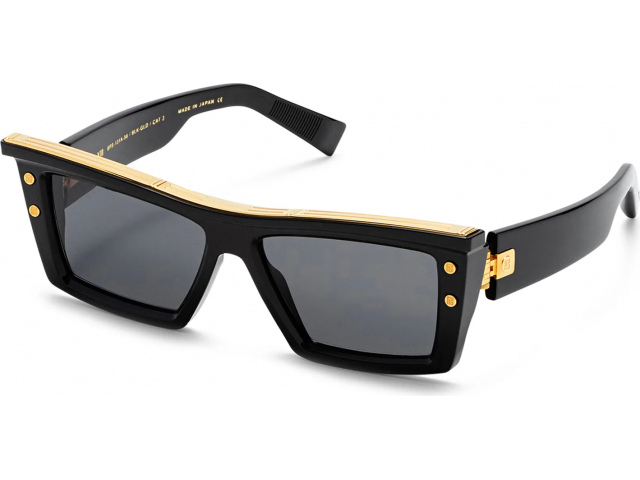 BALMAIN B - VII BLK - GLD,  BLACK, DARK GREY