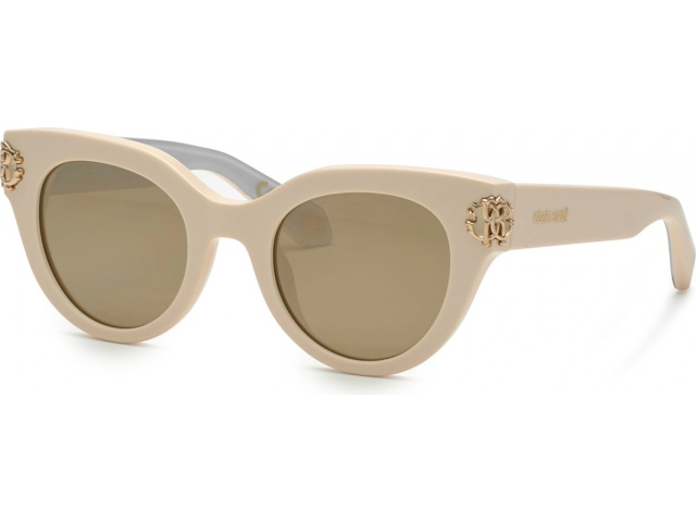 ROBERTO CAVALLI SRC065M 9X7G,  BEIGE PIENO LUCIDO, BROWN/MIRROR GOLD