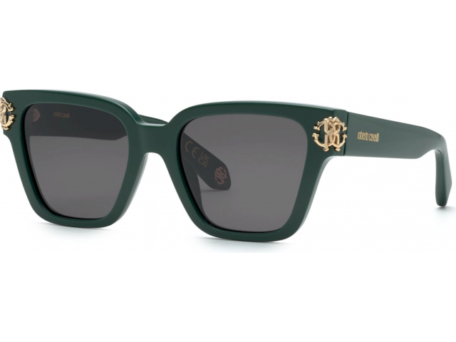 ROBERTO CAVALLI SRC066M D80,  SHINY FULL GREEN, SMOKE