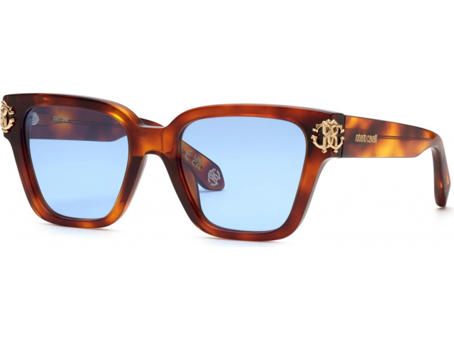 ROBERTO CAVALLI SRC066M 742,  SHINY LIGHT HAVANA, BLUE
