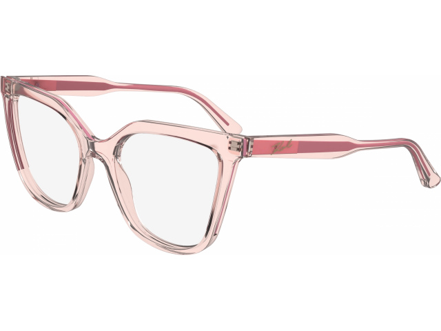 KARL LAGERFELD KL6155 652,  ANTIQUE ROSE, CLEAR