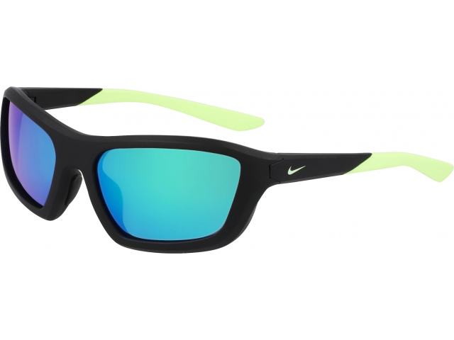 NIKE NKFV2401 010,  MATTE BLACK, GREEN MIRROR