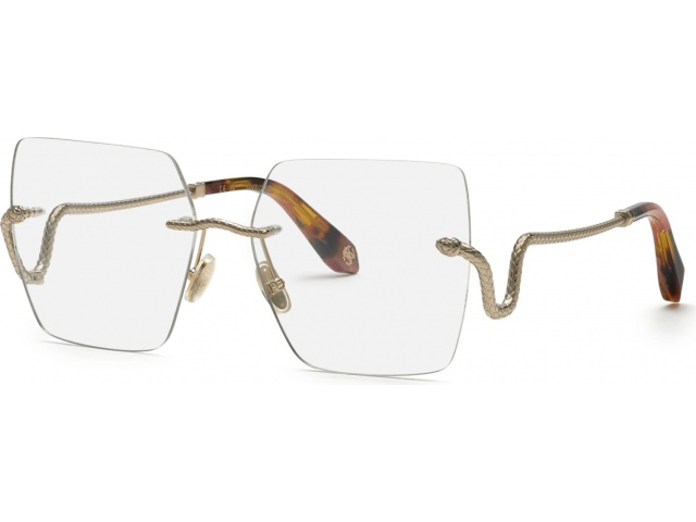 ROBERTO CAVALLI VRC077 594,  SHINY LIGHT GOLD, CLEAR