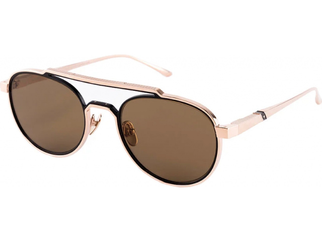  Leisure Society Clairaut 18K RS GLD BLK (Brown lenses)