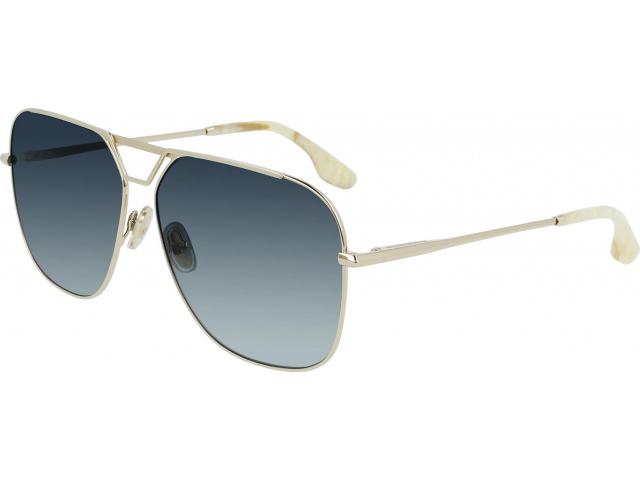 VICTORIA BECKHAM VB217S 720,  GOLD/BLUE, GRADIENT BLUE