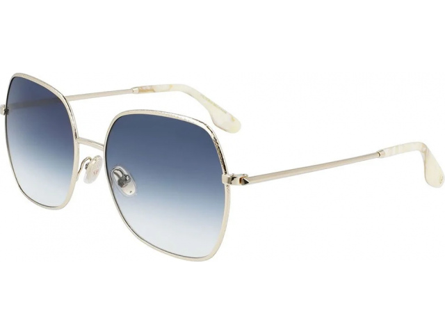 VICTORIA BECKHAM VB223S 720,  GOLD-BLUE, GRADIENT BLUE