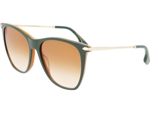 VICTORIA BECKHAM VB636S 342,  GREEN/CARAMEL, YELLOW
