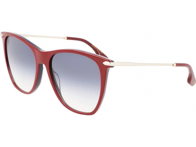VICTORIA BECKHAM VB636S 619,  BURGUNDY/BLUE, BLUE