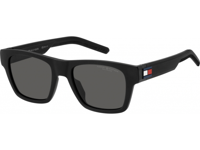 TOMMY HILFIGER TH 1975/S 003,  MATTE BLACK, GREY POLARIZED
