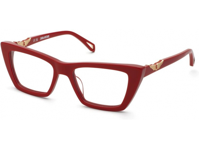 ZADIG VOLTAIRE VZV426 6XX,  SHINY FULL RED, CLEAR