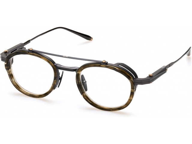 AKONI INFINITY PLD - GRY,  CRYSTAL DARK GREY - BRUSHED BLACK PALLADIUM W/BLACK RHODIUM, CLEAR LENSES
