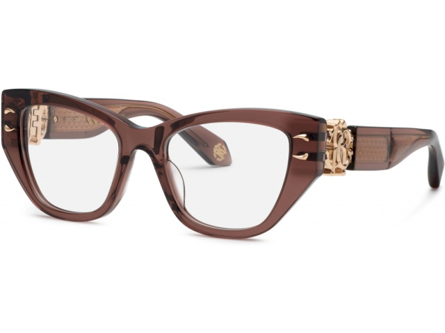 ROBERTO CAVALLI VRC075M 6ME,  SHINY TRANSP.BROWN, CLEAR