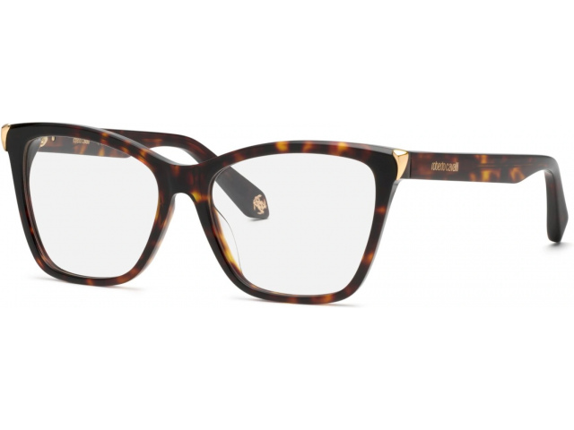 ROBERTO CAVALLI VRC101M 743,  SHINY BROWN/YELLOW HAVANA, CLEAR