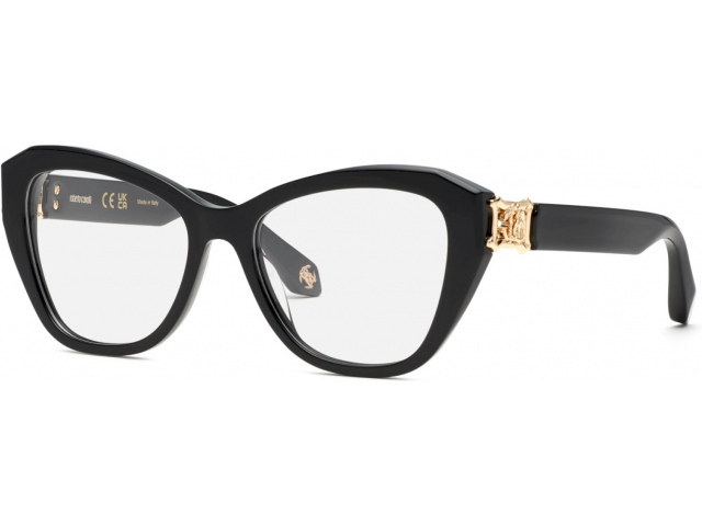 ROBERTO CAVALLI VRC099 700,  SHINY BLACK, CLEAR