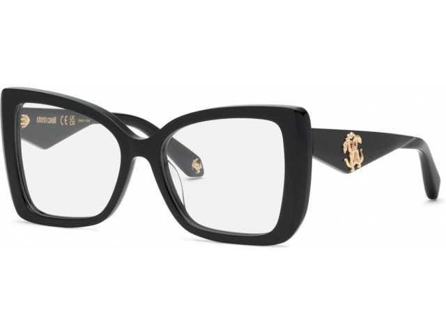 ROBERTO CAVALLI VRC111 700,  SHINY BLACK, CLEAR
