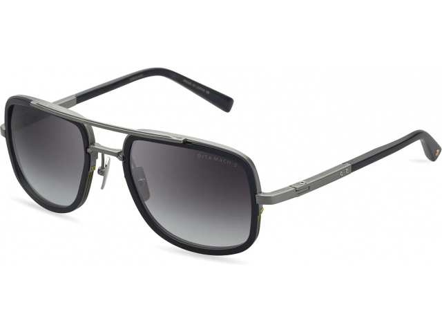 DITA MACH-S, ���� ANTIQUE SILVER - MATTE BLACK, DARK GREY TO CLEAR GRADIENT