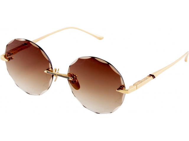 Leisure Society Aubrey 18K GOLD Brown Gradient Lens