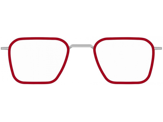 MONOGRAM MFR002 SL/RD,  SILVER/RED, CLEAR