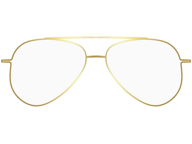 MONOGRAM MF009 GD/GD,  GOLD/GOLD, CLEAR