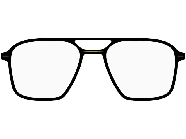 MONOGRAM MNPI020 GD/BK,  GOLD/BLACK, CLEAR