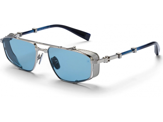 BALMAIN BRIGADE - V SLV - BLU,  Silver/Black Rhodium - Blue Swirl, Blue