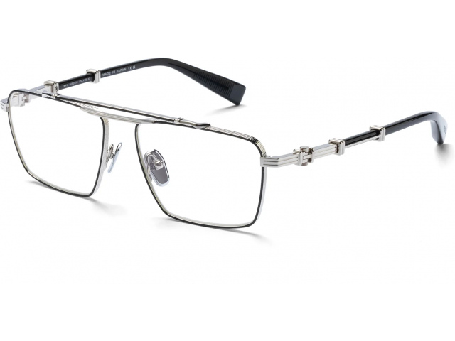 BALMAIN BRIGADE - VI SLV - BLK,  Silver - Black Enamel, CLEAR