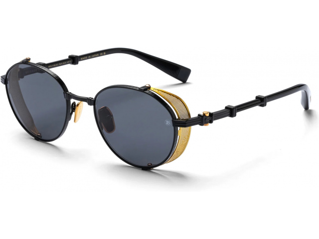 BALMAIN BRIGADE - I BLK - GLD,  Matte Black - 18k Gold, Dark Grey