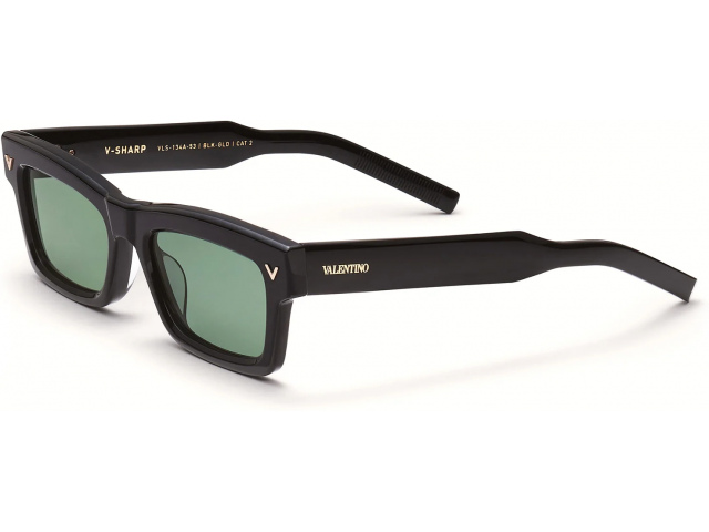 VALENTINO V - SHARP BLK - GLD,  Black - V-Light Gold, Dark Green