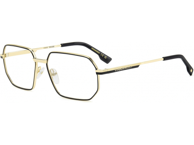 DSQUARED2 D2 0158 0NZ MATTE GOLD BLACK