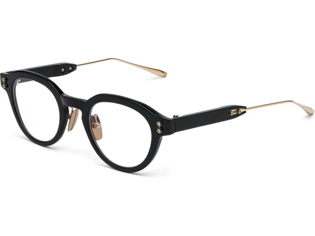 AKONI WISE THREE BLK - GLD,  Black - 12k Gold, CLEAR